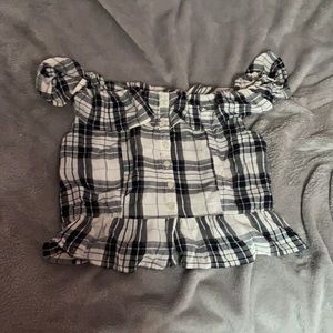 Cute cropped flowly American eagle top size medium